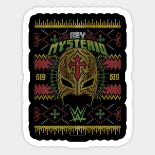 Rey Mysterio Christmas Ugly Sticker